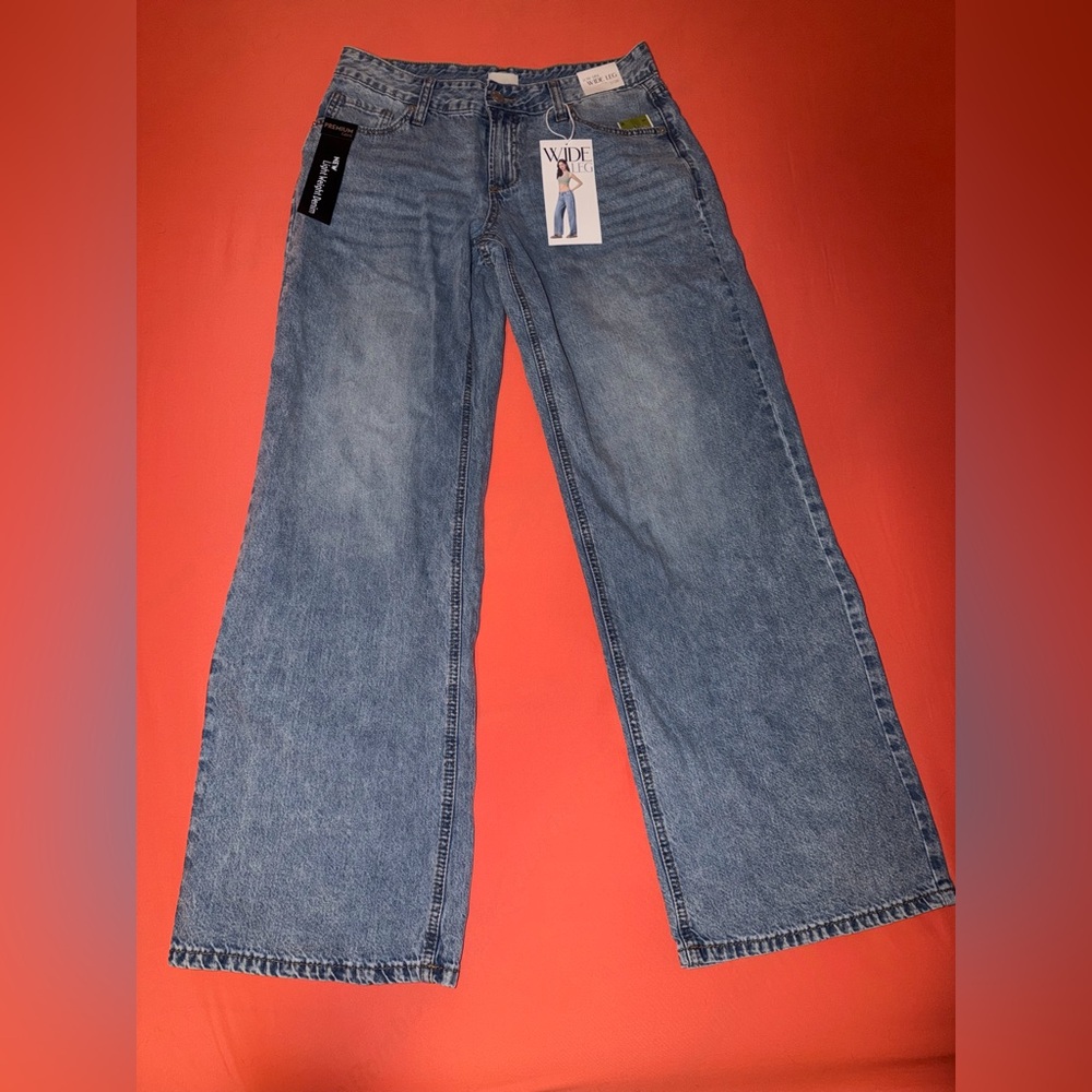 Classic Blue Wide Leg Jeans